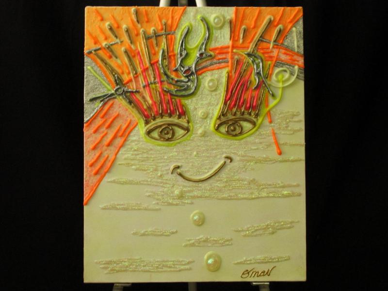 original art, rock and roll, glow in the dark