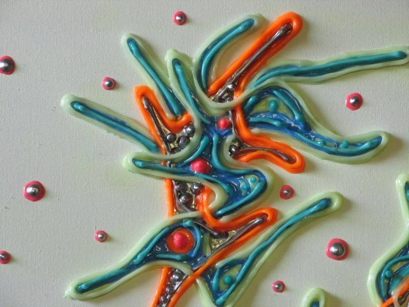 original art, rock and roll, glow in the dark